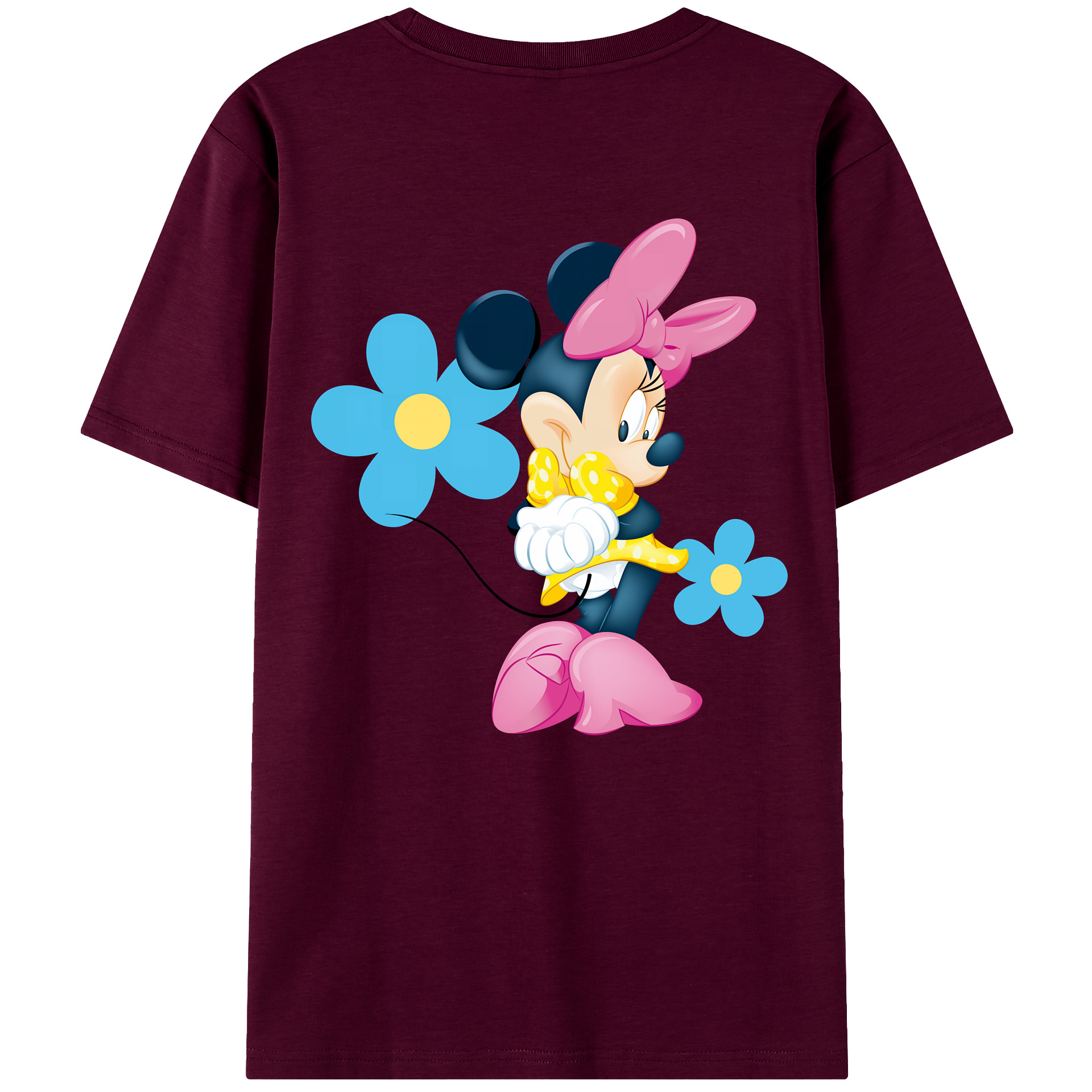 （画像用） ミッキーマウス Mickey Mouse レディース半袖Tシャツ(バックプリント)